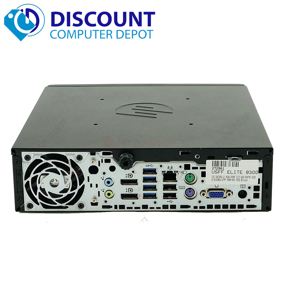 HP 8300 Slim Desktop Small Computer Quad I5-2400s 2.5GHz 4GB 250GB